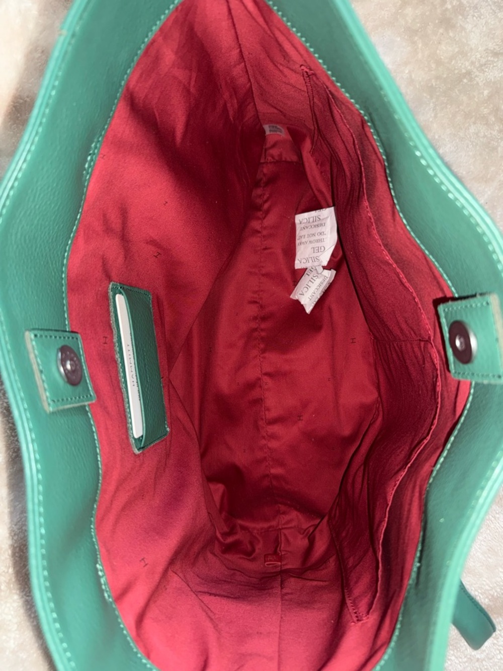 NWOT Hammitt Verdant Green Pebbled Leather Large Andersen Shoulder Tote Bag 2022 - Picture 9 of 17